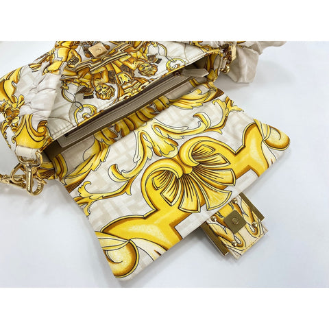 FENDI x Versace Fender Bucket Shoulder Bag silk yellow WS33065