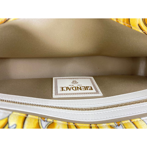 FENDI x Versace Fender Bucket Shoulder Bag silk yellow WS33065