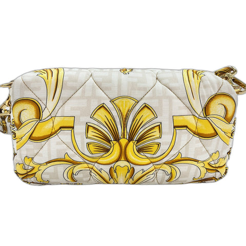 FENDI x Versace Fender Bucket Shoulder Bag silk yellow WS33065