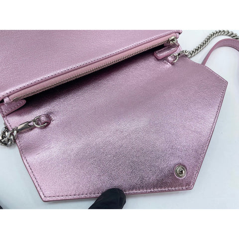 YVES SAINT LAURENT Shoulder Bag leather pink WS33066