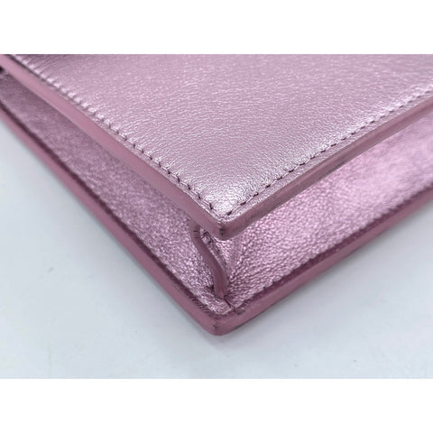 YVES SAINT LAURENT Shoulder Bag leather pink WS33066