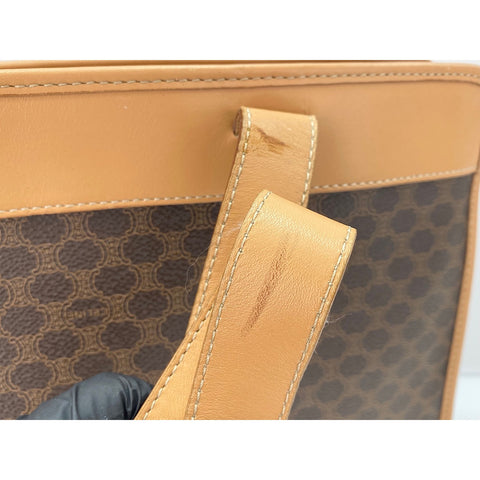 CELINE Shoulder Bag PVC Brown WS33068