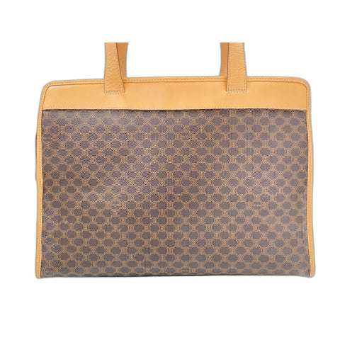 CELINE Shoulder Bag PVC Brown WS33068