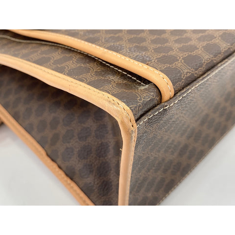 CELINE Shoulder Bag PVC Brown WS33068