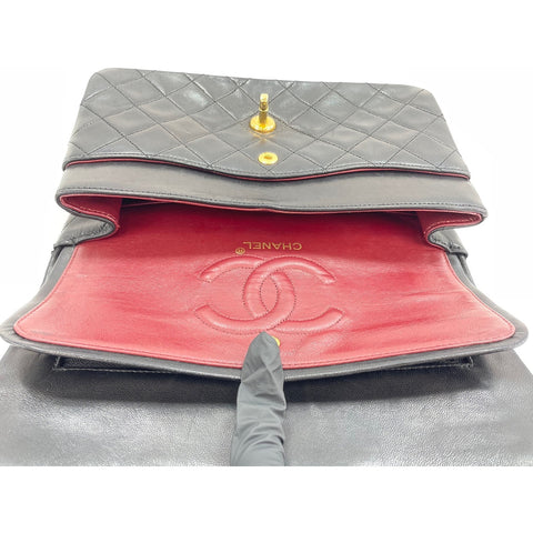 CHANEL Matrasse Shoulder Bag lambskin black WS33069