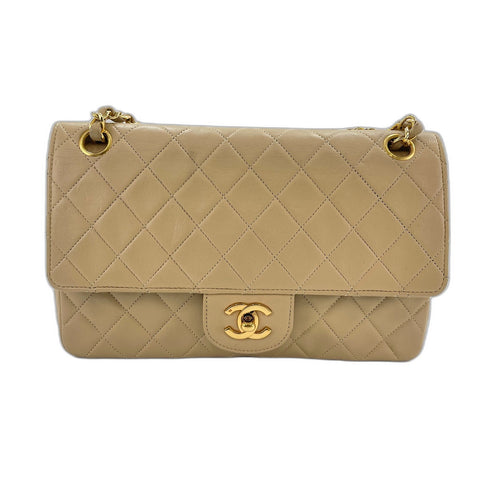 CHANEL Matrasse Shoulder Bag lambskin beige WS33070