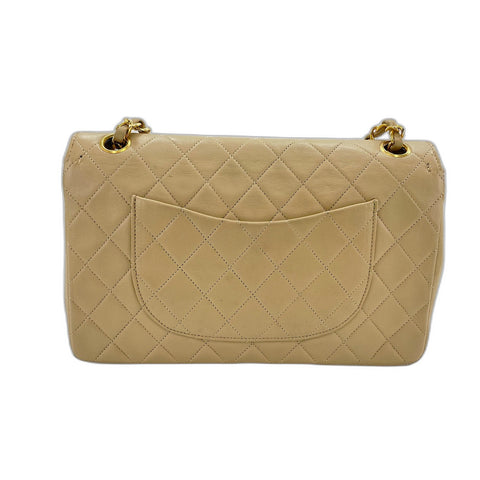 CHANEL Matrasse Shoulder Bag lambskin beige WS33070