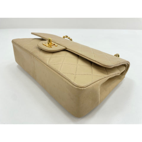 CHANEL Matrasse Shoulder Bag lambskin beige WS33070