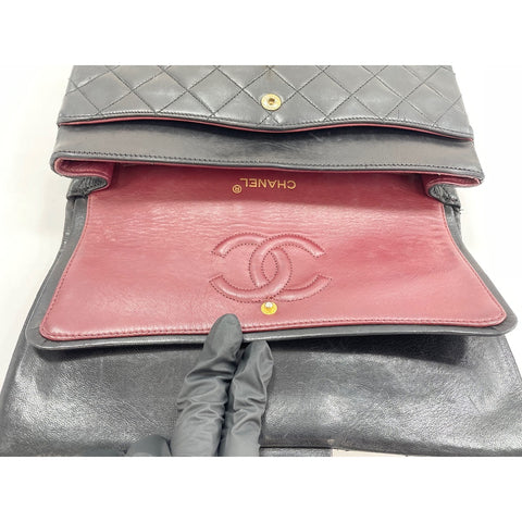CHANEL Matrasse Shoulder Bag lambskin black WS33071