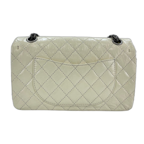 CHANEL Matelasse Shoulder Bag lambskin white WS33072