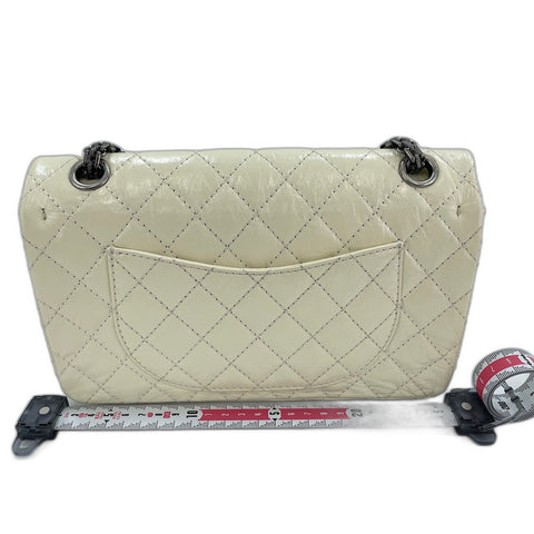 CHANEL Matelasse Shoulder Bag lambskin white WS33072