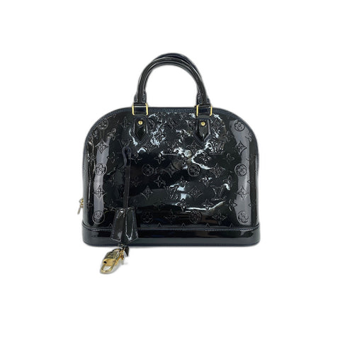 LOUIS VUITTON Alma Handbag black WS33075