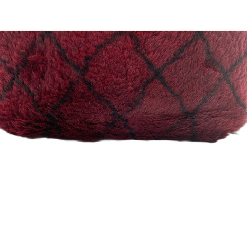 CHANEL Shoulder Bag fur Red WS33077
