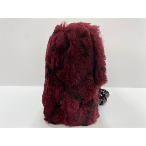 CHANEL Shoulder Bag fur Red WS33077