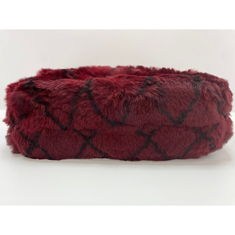 CHANEL Shoulder Bag fur Red WS33077