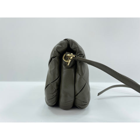 LOEWE Goya Puffer Shoulder Bag leather green WS33082