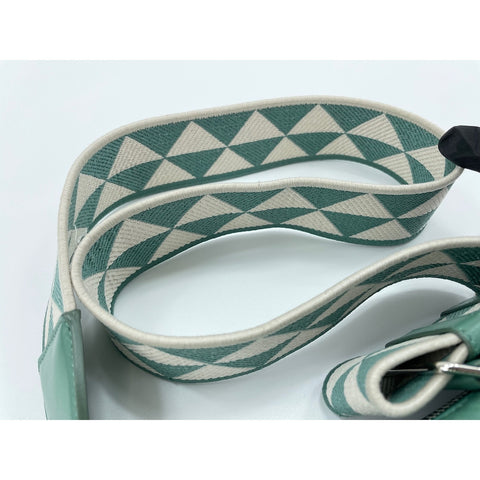 PRADA Nappa Antique Shoulder Bag leather green WS33083