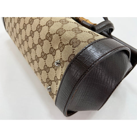 GUCCI Bamboo Handbag Brown WS33084