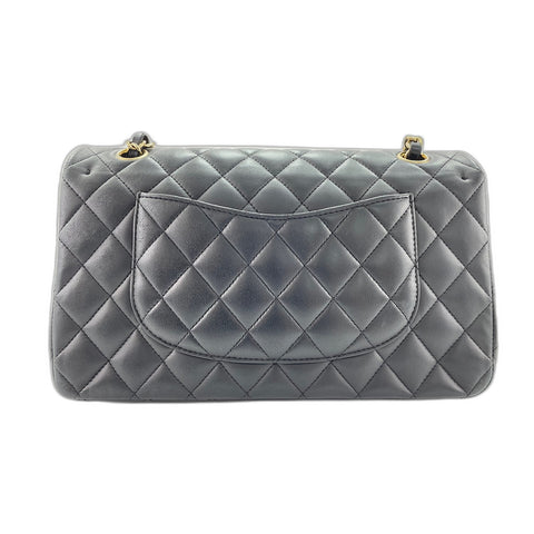CHANEL Mattasse double flap Shoulder Bag lambskin black WS33087