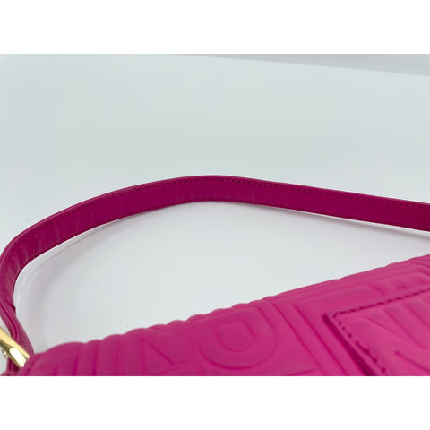 FENDI bucket Handbag leather pink WS33089