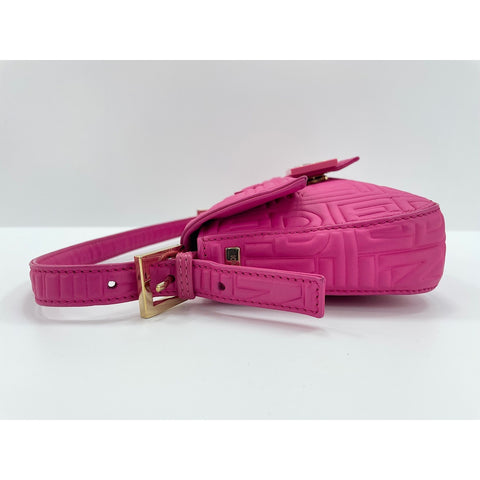 FENDI bucket Handbag leather pink WS33089