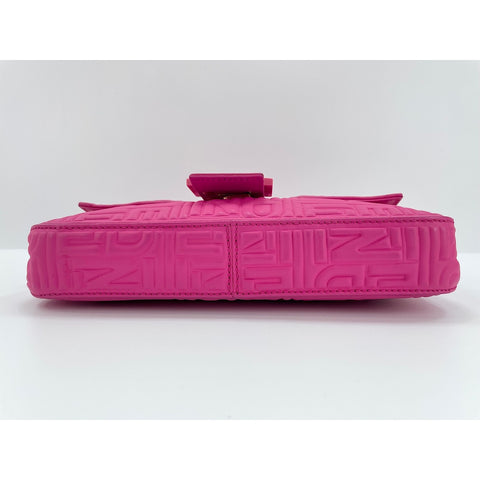 FENDI bucket Handbag leather pink WS33089