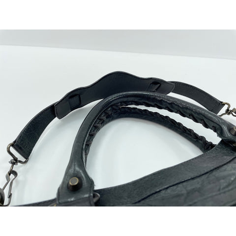 BALENCIAGA The first Handbag leather black WS33090