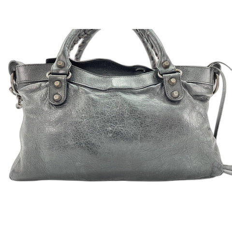 BALENCIAGA The first Handbag leather black WS33090