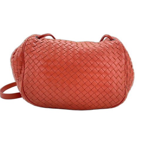 BOTTEGAVENETA INTRECCIATO Shoulder Bag leather Red WS33091