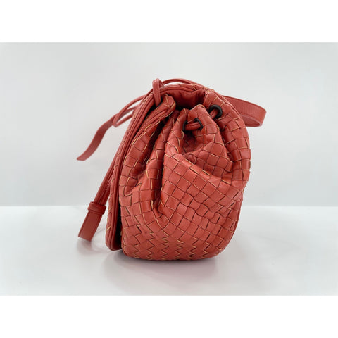 BOTTEGAVENETA INTRECCIATO Shoulder Bag leather Red WS33091