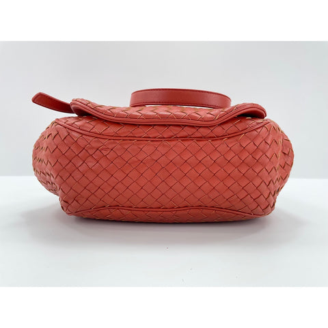 BOTTEGAVENETA INTRECCIATO Shoulder Bag leather Red WS33091