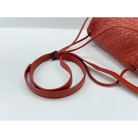 BOTTEGAVENETA INTRECCIATO Shoulder Bag leather Red WS33091
