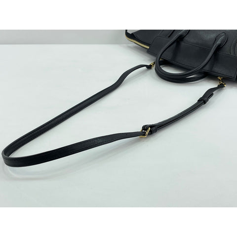 CELINE Little Luggage Handbag leather black WS33092