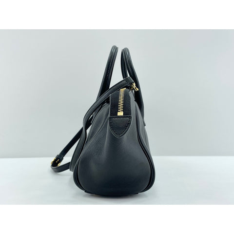 CELINE Little Luggage Handbag leather black WS33092