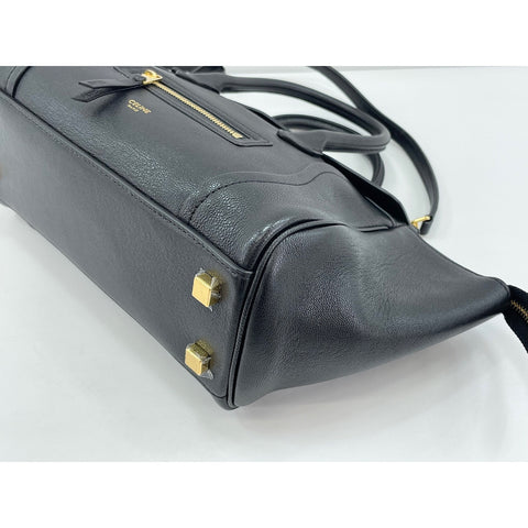 CELINE Little Luggage Handbag leather black WS33092