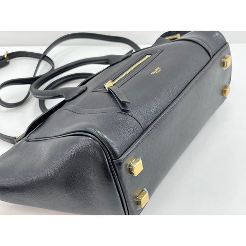 CELINE Little Luggage Handbag leather black WS33092