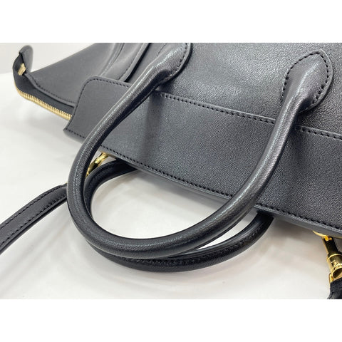 CELINE Little Luggage Handbag leather black WS33092