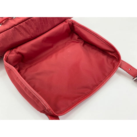 GUCCI Backpack  Daypack Nylon Red WS33094