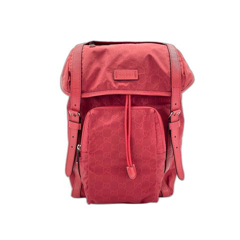 GUCCI Backpack  Daypack Nylon Red WS33094