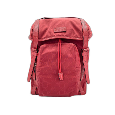 GUCCI Backpack Â· Daypack Nylon Red WS33094