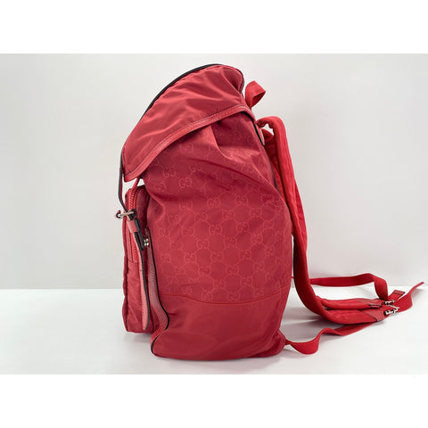 GUCCI Backpack  Daypack Nylon Red WS33094