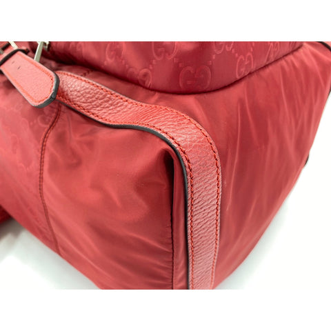 GUCCI Backpack  Daypack Nylon Red WS33094