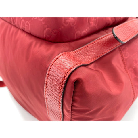 GUCCI Backpack  Daypack Nylon Red WS33094