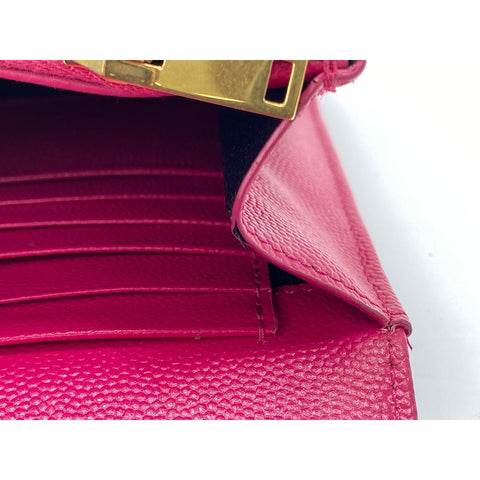 YVES SAINT LAURENT Cassandra Shoulder Bag leather pink WS33096