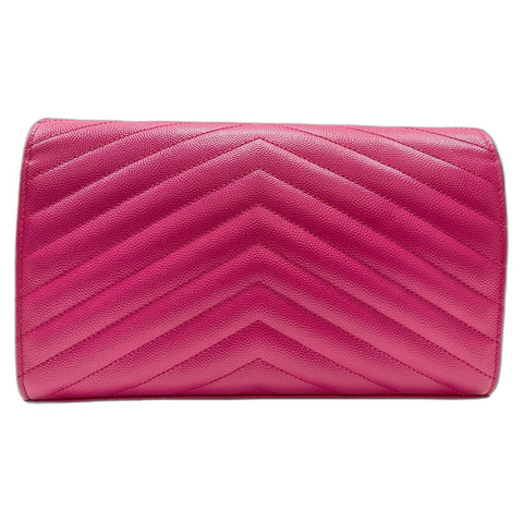 YVES SAINT LAURENT Cassandra Shoulder Bag leather pink WS33096