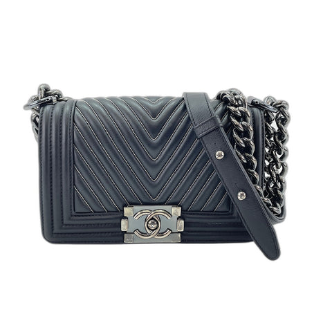 CHANEL Boy chanel Shoulder Bag black WS33097