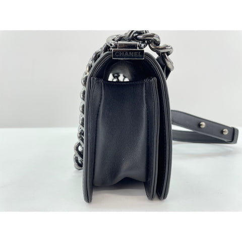CHANEL Boy chanel Shoulder Bag black WS33097