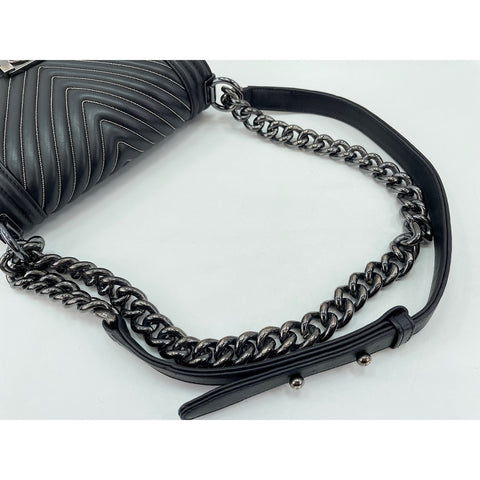 CHANEL Boy chanel Shoulder Bag black WS33097