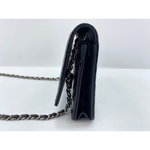 CHANEL Matrasse Shoulder Bag enamel black WS33098