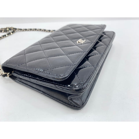 CHANEL Matrasse Shoulder Bag enamel black WS33098
